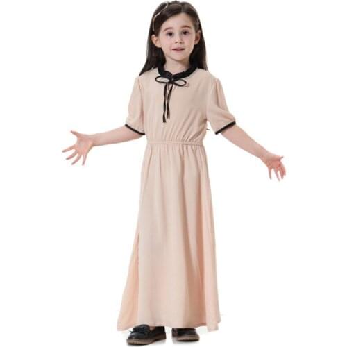 Girls Islamic Clothing Traditional Kids Clothing Fashion Child Abaya Muslim Girl Dress Jilbab And Abaya Islamic Children Dresses