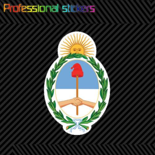 Argentine Coat of Arms Sticker Decal Self Adhesive Vinyl Argentina Flag ARG AR Stickers for Cars, Bicycles, Laptops, Motos
