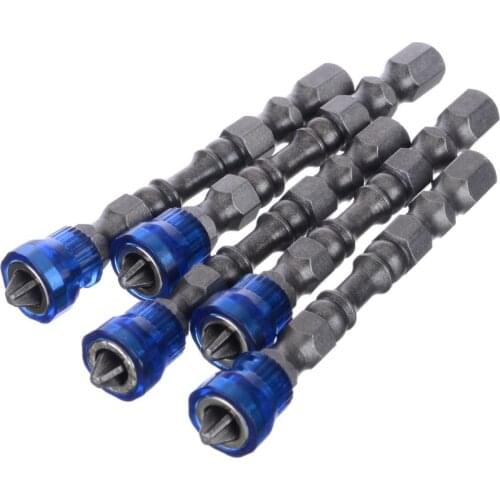 New 5Pcs Anti-Slip Electric Hex Magnetic Screwdriver S2 PH2 Single Head Screw Driver Bit Tool Hand Tools