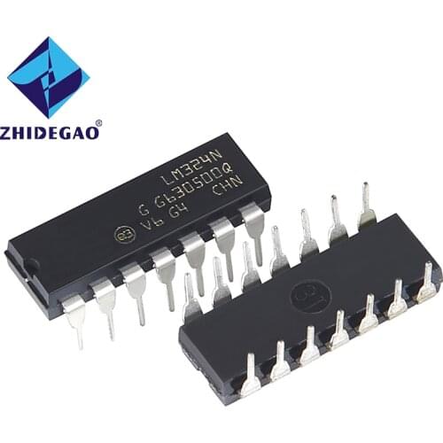 ZHIDEGAO 10PCS LM324 DIP14 LM324N DIP New and Original IC Chipset
