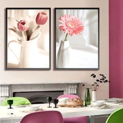 57*43CM Needlework,DIY DMC Cross stitch,Sets For Embroidery kits, Elegant Vase Flower Patterns Cross-Stitch,Wall Home Decro