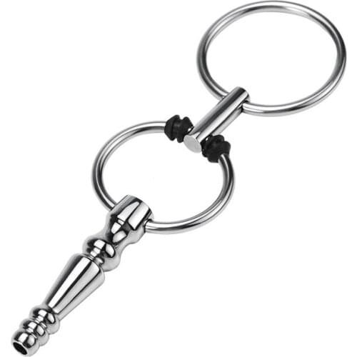 Steel Metal Cock Ring Urethral Dilators Catheter Sound For Man Penis Plug Male Masturbator Sex Toy 10mm Urethra Masturbation Rod