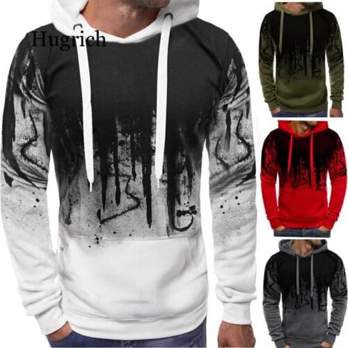 Autumn Camouflage Printed Hoodies Men Streetwear Tracksuit Hooded Sweatshirts Male Casual Man Hoodie Pullover