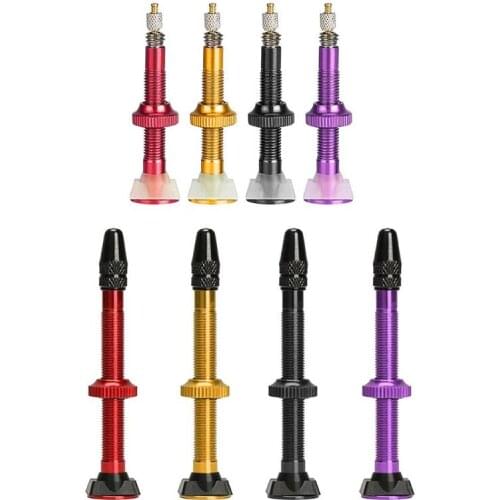 2pcs 40/60mm MTB Road Bike Extender Valves Tubeless Presta Valve Core