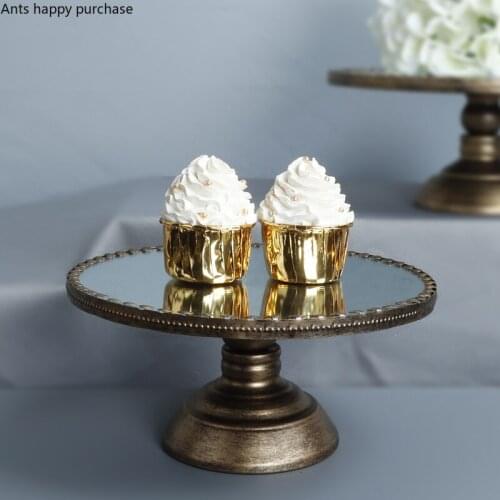 High Feet Dessert Table Decoration Metal Cake Plate Wedding Decorative Shelf Afternoon Tea Pastry Shelf Two Floors Cake Stand