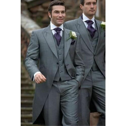 Wonderful Groom Male Wedding Prom Suits Mens Suits Business Wear Slim Suit 3 Piece Set High Quality Men Tuxedo Suits Custom Made