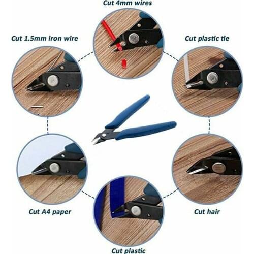 1pcs Electrical Wire Cable Cutters Cutting Side Snips Flush Pliers Nipper Hand Tools Herramientas