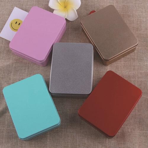 10pc/lot Rectangle tin candy boxes / wedding packing pencil box /Metal Iron storage Boxes /Jewelry sundries case
