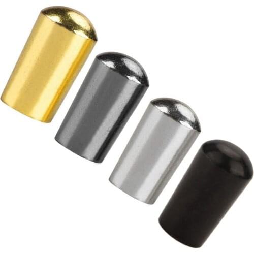 12Pcs Metal Guitar Switch Tip 3.5mm, 3 Way Toggle Switch Knob Tip Cap Copper for LP EPI Electric Guitar