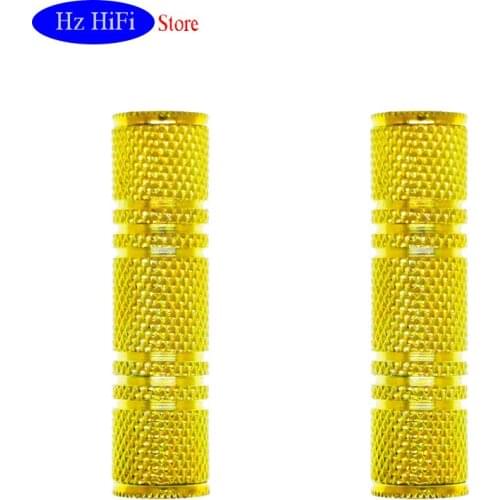 2PCS 3.5Mm Audio Adapter Female to Female Gold plated 3.5mm Audio Extension Cable for Phone Earphone Sound Headset