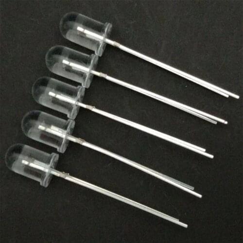 50pcs 5mm wavelength 940nm led infrared light-emitting diodes for surveillance and protection