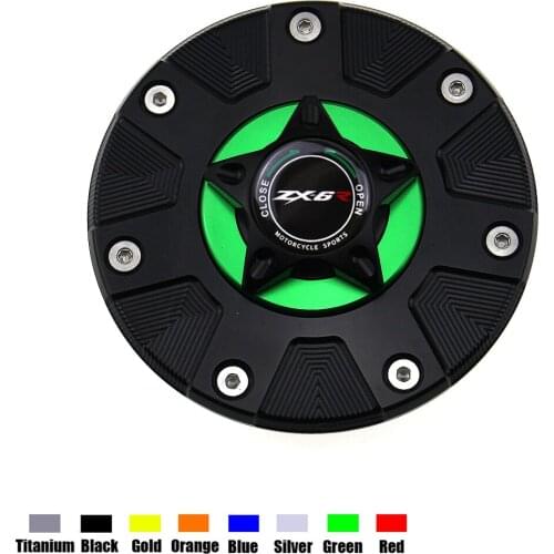 For Kawasaki ZX6R ZX 6R 1994-1999 Motorcycle Accessories CNC Aluminum Oil Cap Motorbike ZX-6R Gas Fuel Tank Cover