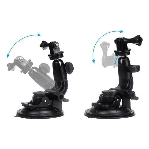 Car Windshield Suction Cup Mount Holder Driving Recorder Bracket with Tripod Adapter for Go Pro Accessories