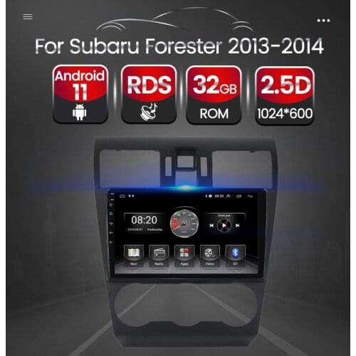 TomoStrong RDS GPS Car Radio For Subaru Forester 2013 2014 Multimedia Video Player Android 11 HD 1024*600 Navigation Carplay DSP