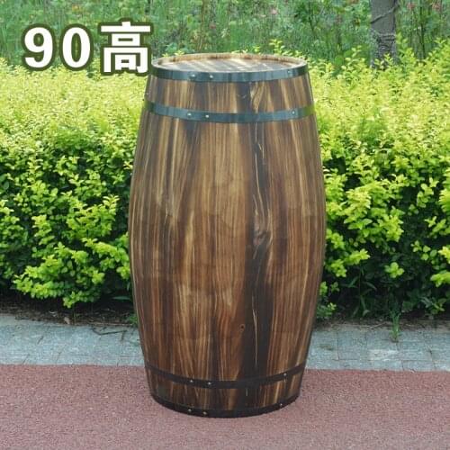 Free shipping Oak 90cm high decorative wood wedding photography props grape cask wine cask barrel custom bar