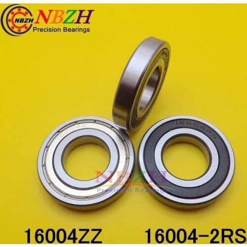 Free Shipping Double Shielded Deep Groove Ball Bearings 16004 16004-2RS 16004ZZ 20*42*8 mm