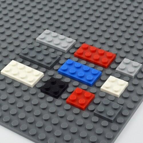 DIY Building Blocks Thin Figures Bricks 2x2 2x4 Dots Colorful Educational Creative Size Compatible With Leduo Toys for Children