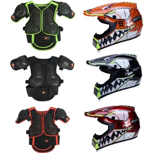 For Age 4-15 years Child Baby Youth Latka Body Armor Kids Motocross Cycling Armour Vest Scooter MTB Knee Elbow Guard Boys Girls