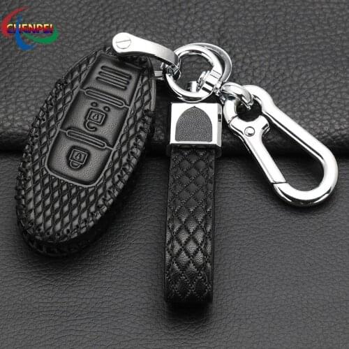 For Nissan Sylphy Qashqai X-Trail Teana Tiida Sunny KIcks Car Key Case Cover Protection key Interior Decoration Accessories