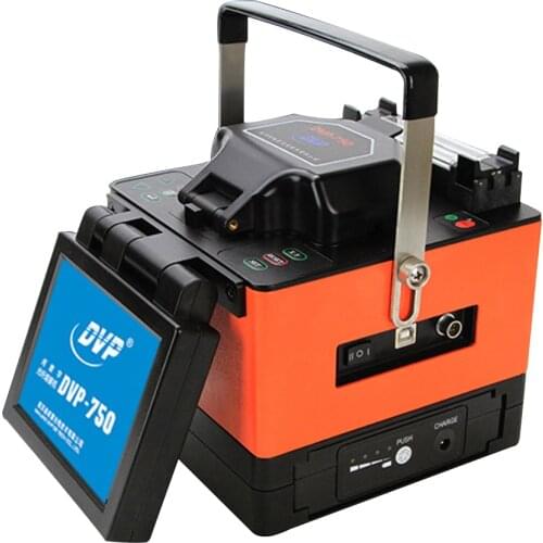 DVP-750 Multi-language FTTH Fiber Optic Splicing Machine Fusion Splicer 8s fast splicing