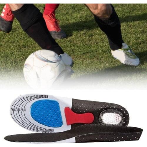 Breathable Shock-proof Insoles Sport Running Silicone Gel Insoles Fitness Basketball Men Women Sneakers Shoes Massaging Pad