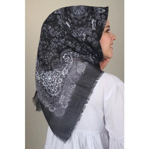 ERİPEK PATTERNED LINEN FLAMLI SCARF-DESEN-19-RENK-02