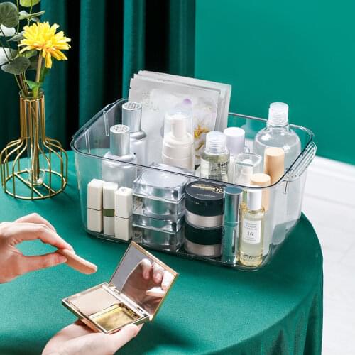 Refrigerator Organizer Bins Stackable Fridge Food Storage Box with Non-slip Handle PET Clear Pantry Food Freezer Drawer Basket