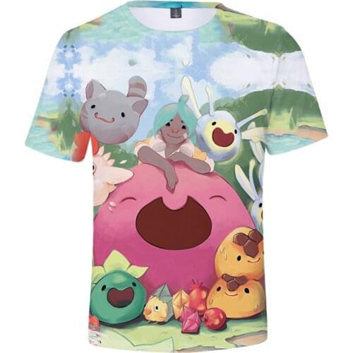 Slime Rancher 3D Printed Spring Summer Preppy Style Men/Women Street Clothes T-shirt Innovationcasual Streetwear Style
