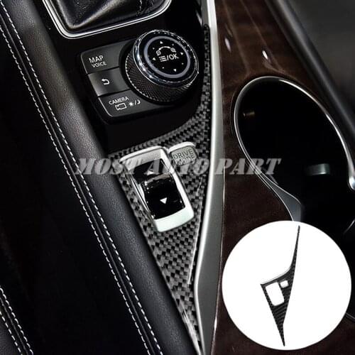 Carbon Fiber Gear Box Drive Mode Button Cover For Infiniti Q60 Coupe 2013-2019 Car accesories interior Car Trim