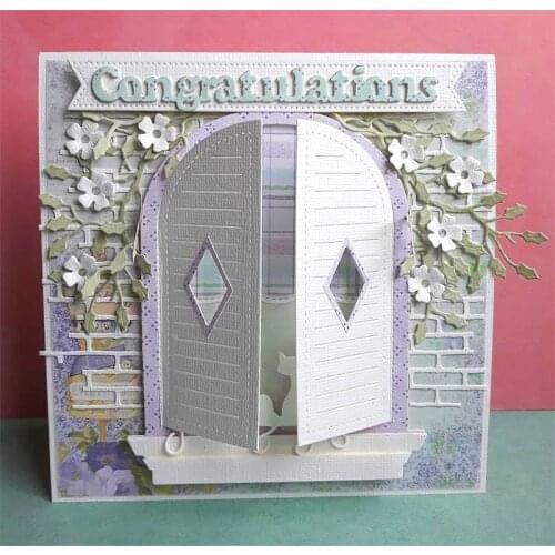 KSCRAFT Window Metal Cutting Dies Stencils for DIY Scrapbooking/photo album Decorative Embossing DIY Paper Cards