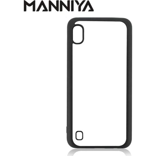 MANNIYA for Samsung Galaxy M10 M20 M30 M40 M30S M60S M80S Blank 2D Sublimation Case rubber TPU+PC with Aluminum Inserts