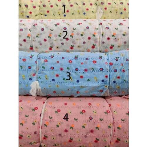 Multicolor 3D Flower Chiffon 130cm Double Layer Embroidered DIY Wedding Dress Clothing Accessories Lace FabricsDWY22