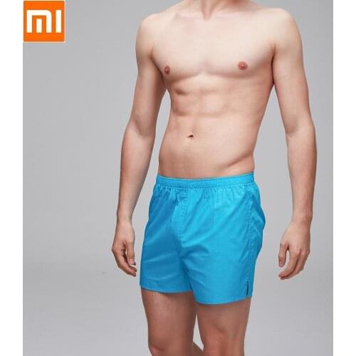 Xiaomi youpin Cottonsmith Mens cotton Home pants 100% cotton Loose Skin friendly male Casual Beach Shorts