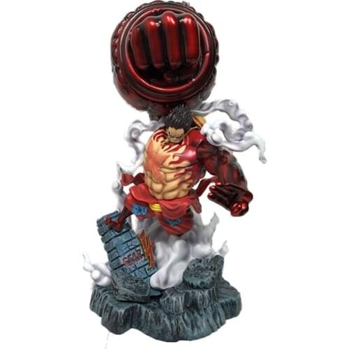 One Piece GK Monkey D Luffy Action Figure Anime Four Files Battle Model 43CM PVC Oversize Version Toys Collection Figma Gift