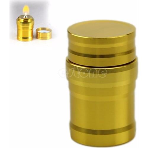 Portable Mini 10ml Alcohol Lamp Aluminum Case Lab Equipment Heating New