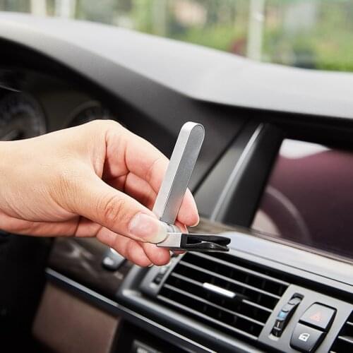 Luxury Rectangle Magnetic Car Holder Air Vent Stand Mount Car Phone Holder One hand Display Universal Magnet GPS Stand Support