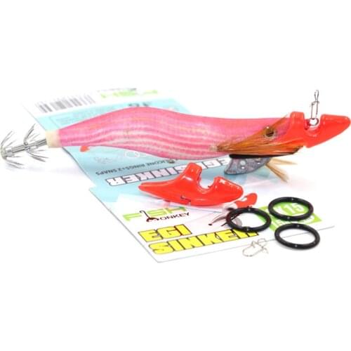 2pcs/Set 25g Fishing Bait Lure Tackle Accessories Squid Jig Tip Counterweight Fish Lure Sinker for Wood Shrimp Prawn Lure Bait