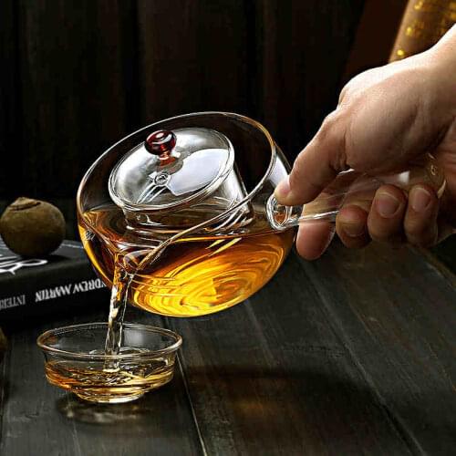 Glass Teapot Heat Resistant Puer Tea Transparent Green Tea Pot Set With Infuser Filter Kettle Coffee Pot Sets High Quality