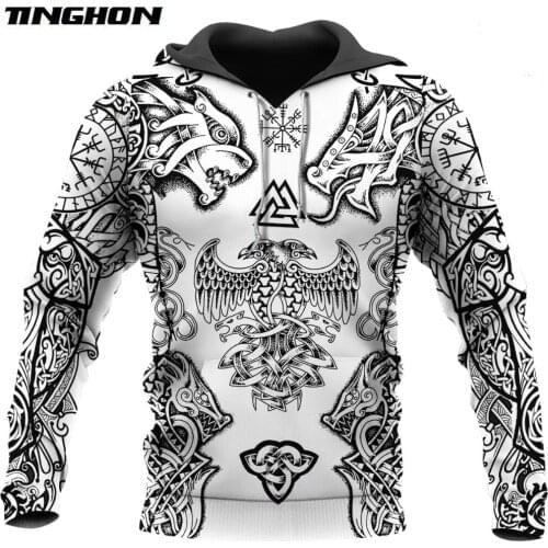 Beautiful Vikings Tattoo 3D Printed Hoodie Harajuku Fashion Sweatshirt Unisex Casual Jacket Pullover sudadera hombre XS-7XL