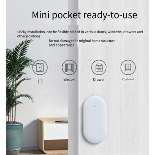 Tuya ZigBee Smart Window Door Gate Sensor Detector Smart Home Security Alarm System Smart Life Tuya App Remote Control