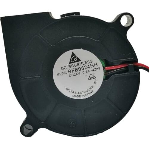New original delta 5015 24V 0.2A 5cm turbine centrifugal blower power cooling fan bfb0524hh