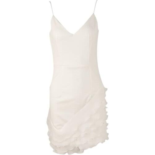 ZC1980 2020 Spring and summer autumn new style women fashion sexy temperament backless white dress cheap wholesale