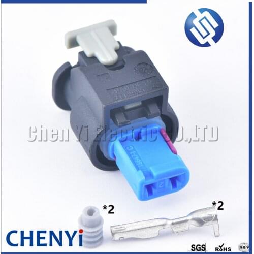 2 Sets Tyco TE 2 Pin female Automotive waterproof connector Harness connector 3-1718643-1 3-1718647-1 C