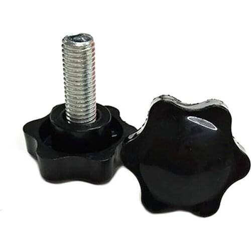 2Pcs 32# M6 M8 Plum Blossom Screws Hand Twist Screws Pentagram Star Handle Plastic Handle Screw Head Length 10-70mm