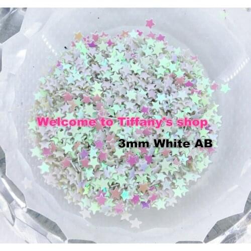 20000pcs(50g) 3mm Star Shape Loose Sequins Glitter Paillette Sewing,Wedding Craft DIY Garment Accessorie Nail Beauty