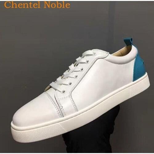2021 Brand Chentel Comfortable Patchwork Fashion Men Casual Shoes Party Dress Flats Lace-Up Low Top Sneakers Big Size Unisex