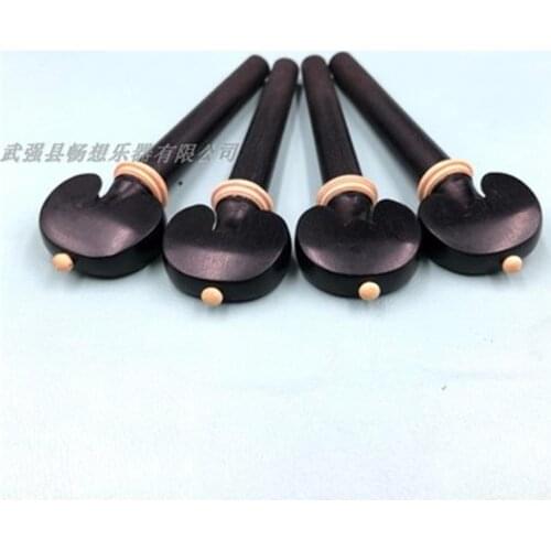 32pcs High Quality Natural 4/4 Viola Ebony peg,boxwood decoratin #6990
