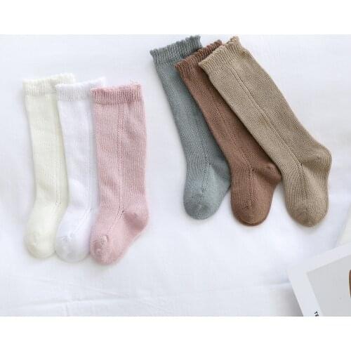 6pcs/lot Autumn Winter Baby Toddler Infant Newborn Kids Cotton Warm Lovely Stockings Knee Girls Tight 0-7Y