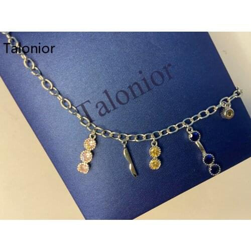 Talonior Morse code Link Bracelet in 925 Sterling Silver Smile Hope Symbol Charm Adjustable Bracelet Jewelry for Women Girls