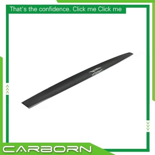 For-Tesla Model 3 2017 2018 2019 Real Dry Carbon Fiber Gloss Black Interior Center Dash Board Trim- 1 piece